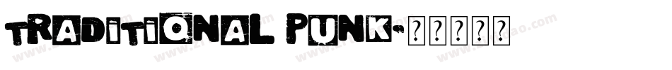 Traditional Punk字体转换